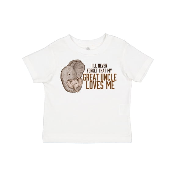 Inktastic I'll Never Forget That My Great Uncle Loves Me Boys or Girls Toddler T-Shirt