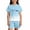 70Sky Blue263, variant on WERYOUNG Gradient Letter Print Summer Outfits For Kids Boys Girls Short Sleeve Crewneck Tops And Shorts Casual Two Piece Workout Sets Soft Clothes Sets 2-3 Years