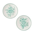 thumbnail image 4 of The Pioneer Woman Agatha Stoneware Appetizer Plate, Green, Set of 6, 4 of 6