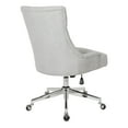 thumbnail image 3 of Amelia Office Chair in Fog Gray Fabric with Chrome Base, 3 of 11