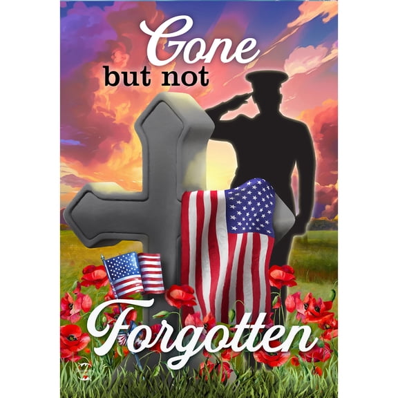 Briarwood Lane Everyday Garden Flag 18x12.5 For Outdoor Military Gone But Not Forgotten Garden Flag Flag Garden Flag Flags For Outside