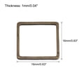 thumbnail image 2 of Square Beading Hoop Link Geometric Hollow Open Bezel Linking Ring 0.63"x0.63" Bronze for Jewelry Making 20pcs, 2 of 6