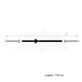thumbnail image 2 of Cable Chicote Freno Delantero CAHSA Compatible Con Ford F450 5.4L 5.7L 6.4L 6.8L 2008 2009 S Duty, 2 of 6