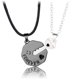 thumbnail image 1 of Collar de pareja con llave de costura de corazón de amor con letras dos en uno Amor para siempre, 1 of 3