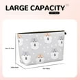 thumbnail image 4 of Makeup Bag - Cute Hamster Sunflower Seed Gray Cosmetic Bag Portable Travel Toiletry Bag for Women Small Make Up Organizer Bag Zipper Pouch Travel Essentials, 4 of 8