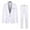 White, variant on Men's Business New And Fashion Slim Fit Color Classic Single Leisure Suit Two Suits Men’s Workout Sets