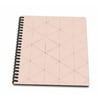 3dRose Image of Silver Lined Diamond Geometric Pattern On Light Pink - Mini Notepad, 4 by 4-inch