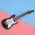 thumbnail image 4 of Guitarra en miniatura con soporte, delicado modelo de guitarra de madera en miniatura de 14 cm, instrumentos musicales en miniatura que elevan tu experiencia, 4 of 7