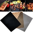 thumbnail image 4 of Sunjoy Tech 3Pcs Barbecue Mat Fine Hole Even-Heat Easy to Clean High Temperature Resistant Reusable Non-Stick Toaster Oven Mats, 4 of 7