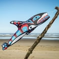 thumbnail image 3 of In the Breeze 5242 — Orca Totem 48-inch Fish Windsock — Fully Printed PNW Native-Inspired Garden Décor, 3 of 6