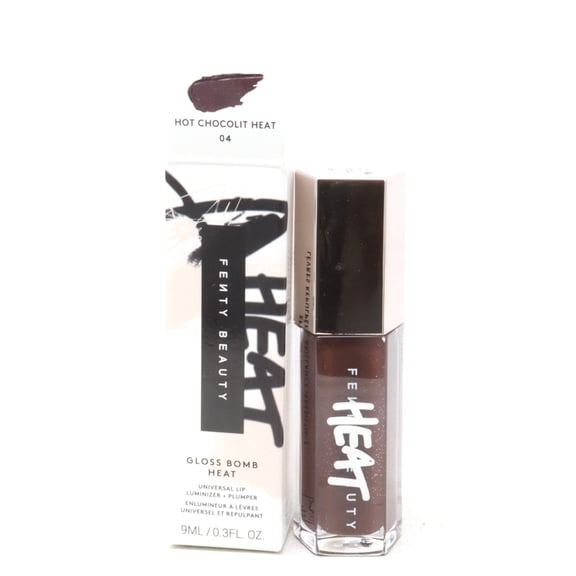 FENTY BEAUTY by Rihanna Gloss Bomb Heat Universal Lip Luminizer Plumper - 04 Hot Chocolit Heat (Sheer Rich Brown)