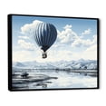 thumbnail image 2 of Designart "Dessert Adventure In A Hot Air Balloon I" Hot Air Balloon Floater Framed Wall Art Prints, 2 of 5