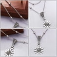 thumbnail image 3 of UPGRATOR 1Set Flower Pendant Necklace Retro Jewelry for Daily Use by Women, 3 of 8
