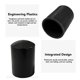 thumbnail image 3 of 100Pcs Electric Fence Post End Caps Plug Insert Plastic Round Fence Post Caps High Voltage Pulse Electronic Fence System Waterproof Cap Black 21mm, 3 of 4