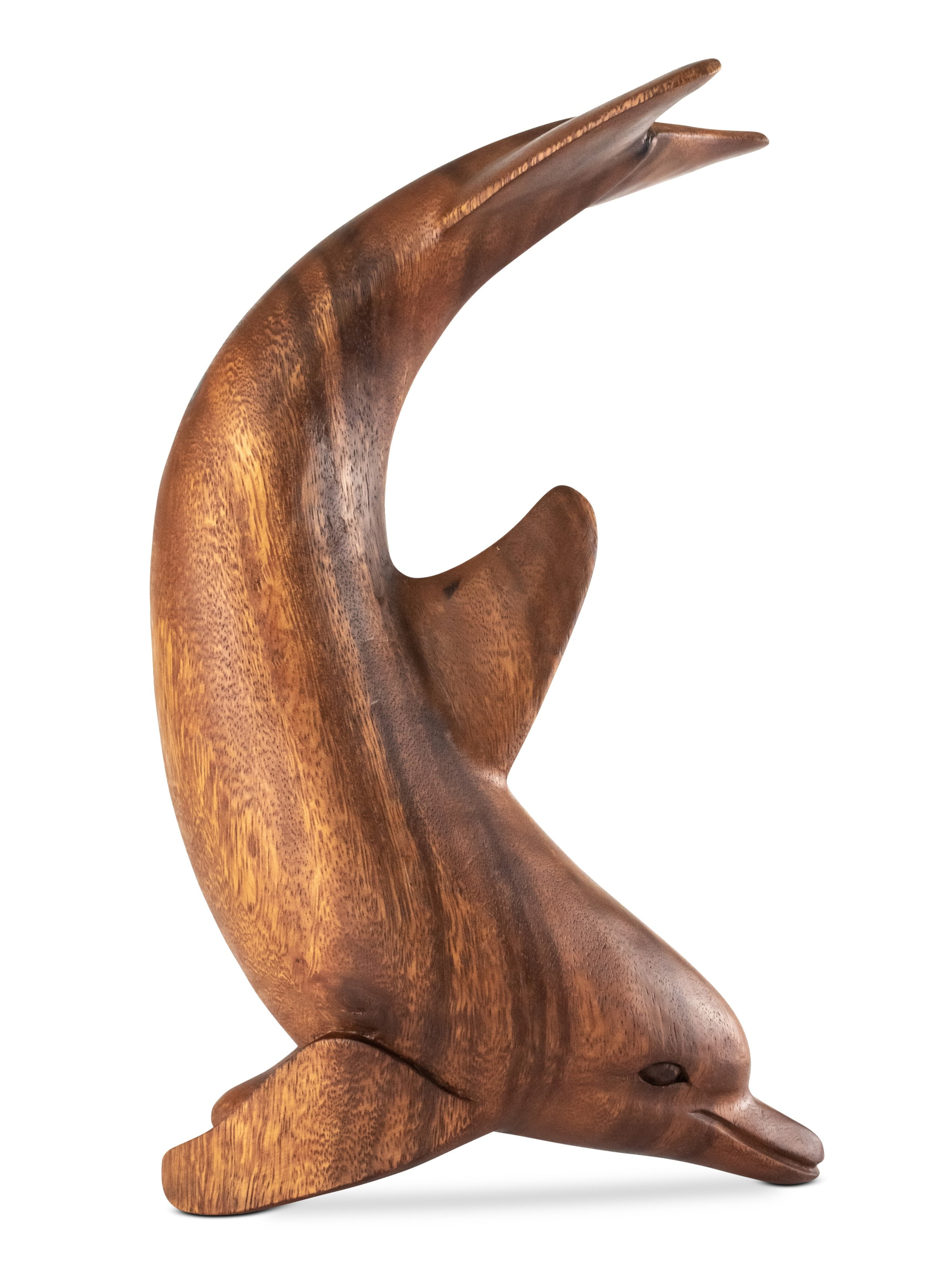 12 Wooden Hand Carved Dancing Dolphin Statue Sculpture Wood Decorative Decor Figurine Handcrafted Handmade Seaside Tropical Nautical Ocean Coastal Walmart Com Walmart Com