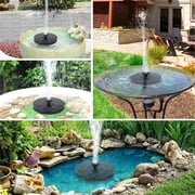 LINKPAL Solar Bird Bath Fountain Pump, Solar Fountain with 4 Nozzle, Free Standing Floating Solar Powered Water Fountain Pump for Bird Bath, Garden, Pond, Pool, Outdoor