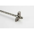 thumbnail image 1 of Zoroufy 01716-03763 36 in. Heritage Roped Tubular Stair Rod Set Extended Brackets Acorn Finial in Antique Pewter, 1 of 1