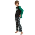 thumbnail image 3 of DC Comics Justice League Green Lantern Little Boys Pajama Shirt Pants and Cape 3 Piece Set Toddler to Little Kid, 3 of 5