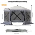 thumbnail image 4 of CazToi Pop Up Canopy Tent 5x5 FT, Hexagonal Outdoor Portable Shade Tent, 4 of 7