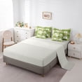 thumbnail image 5 of jejeloiu Modern Geometric Plaid 7-Piece Bedding Comforter Set,Retro Rhombus Pattern King Bedding Sets,Green Polka Dots Bed Sheets For Girls Boys,Super Cozy Room Decor Reversible, 5 of 8