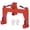 Red a pair of gloves, variant on 3-Point Quick Hitch Adapter for Tractors - 3000lbs Lift Category 1 2 Compatible Adjustable Bolt a pair of gloves Red