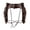 Brown, variant on LUOGENLI Vintage Wild Holster Belt, Adjustable Leather Waist Strap Cowboy Halloween Party Outfit Prop Coffee One Size
