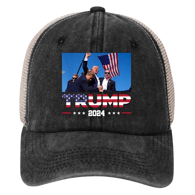 Trump 2024 Béisbol Camionero Malla Ajustable para Hombres Y Mujeres (caqui)