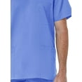thumbnail image 2 of Maevn Mens EON Mesh Panel 3-Pocket V Neck TopCeil Blue, X-Small, 2 of 2