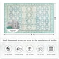 thumbnail image 4 of Balacho Elegant Vintage Boho Distressed Faux Wool Area Rug, 4' x 6', Green, 4 of 8
