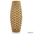 thumbnail image 4 of Hosley 24 Inch High Brown Wood and Grass Floor Vase, 4 of 6