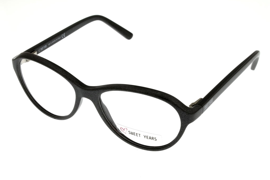 Sweet Years Prescription Eyewear Frames Black Oval SY359 01 Italian
