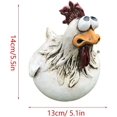 thumbnail image 3 of Funny Chicken Statue Garden Decor, Chicken Farm Farm Artwork, Cute Fence Resin Chicken Statue, Chicken Fence Decorations, Chicken Art Sculpture for Farm Yard Lawn Fence Home Decor, 3 of 3
