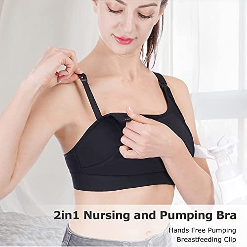 GetUSCart- Momcozy Hands Free Pumping Bra, Adjustable Breast-Pumps Holding  and Nursing Bra, Suitable for Breastfeeding-Pumps by Lansinoh, Philips  Avent, Spectra, Evenflo and More(Grey,Large)