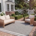thumbnail image 3 of SAFAVIEH Courtyard Percival Geometric Indoor/Outdoor Area Rug, Black/Ivory, 9' x 12', 3 of 10