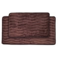 thumbnail image 1 of Lavish Home Set de Tapis de Bain en Mousse à Mémoire de Forme Chocolat, 1 of 1