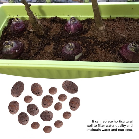 Galets d'Argile Hydroponique, Pierres d'Argile Anion, Favorise la Croissance des Plantes, Réutilisable, Pratique avec Système Hydroponique pour Culture Sans Sol