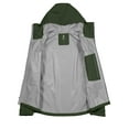 thumbnail image 2 of Little Donkey Andy Men's High-performance Waterproof Rain Jacket Outdoor Windbreaker Rain Coat Shell for Hiking,Golf Deep Green XXL, 2 of 7