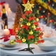 thumbnail image 4 of Árbol de Navidad de mesa de 20"/50 cm, mini pino de Navidad artificial con luces LED y adornos (árbol de Navidad) Ormromra WMZL-2273, 4 of 7