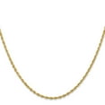 thumbnail image 3 of 14K Yellow Gold 2.25mm Diamond Cut Quadruple Rope Chain Female Adult Necklace 18", 3 of 5