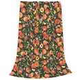 thumbnail image 2 of Fuzoiu Fruits Peach Print Ultra-Soft Micro Fleece Blanket,All Seasons Flannel Throw, Lightweight Blanket for Bed, Sofa, Couch, Movie Night, Camping, and Travel-50"x40", 2 of 7