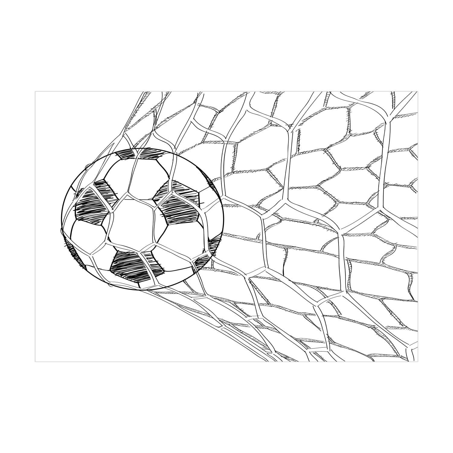 Soccer Jigsaw Puzzle, Soccer Ball in Net Goaly Position Sports ...