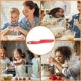 thumbnail image 4 of Matsuzay Juegos de cocina para niños, hermoso cortador de plástico Real, juego de Chef, pastel, lechuga, bordes dentados, accesorios Mostrada rojo, 4 of 6