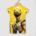 thumbnail image 4 of Power Rangers Baby Romper Short Sleeve Bodysuits Soft Rompers Summer Clothes One-Piece Jumpsuits Outfits 3-6M, 4 of 8