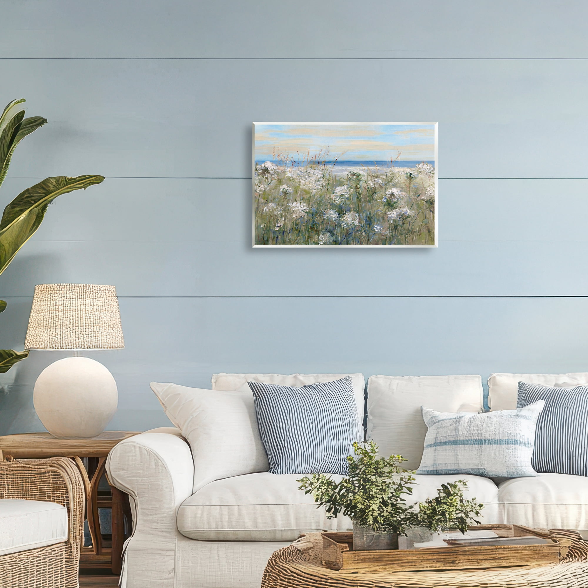 Stupell Industries Impressionist Seaside Meadow Wall Plaque Art, design by Sally Swatland