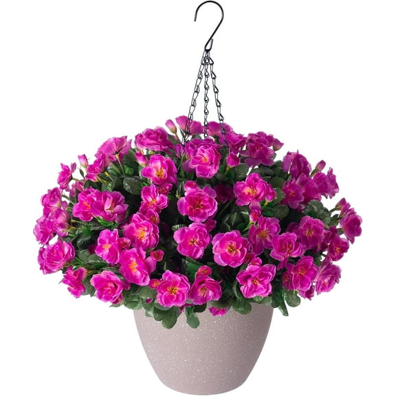 HangTanWan Outdoor 19" Artificial Silk Purple Camellia All-Occasion Bouquet