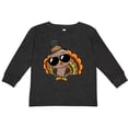 thumbnail image 3 of Inktastic Thanksgiving Turkey Funny Boys or Girls Long Sleeve Toddler T-Shirt, 3 of 5