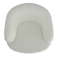 thumbnail image 4 of Cuddle Firm Cushioning Modern Fabric Upholstered Accent Chair in White, 4 of 5