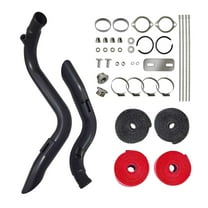 2" LAF Exhaust Pipes w/ Torque Cone for Harley Sportster Softail Black Wrapped