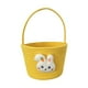 thumbnail image 3 of Cesta de Pascua Cestas de Conejito de Pascua Lindas con Asas Decoración de Pascua Portátil Amarillo, 3 of 9