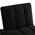 thumbnail image 6 of Convertible Chair Bed, 4 in 1 Convertible Sofa Bed Sleeper Chair with Adjustable Backrest & Side Pocket, Built-in Handle & Pillows, Sofa Couch Bed Sofa Chair for Living Room, Small Spaces, Black, 6 of 9